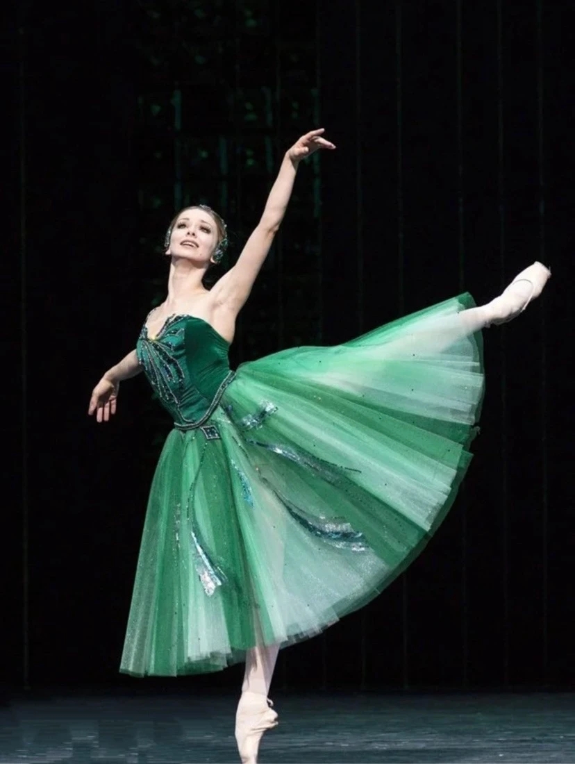Women'S Green Formal Wear - Falda de Ballet para niños, vestido
