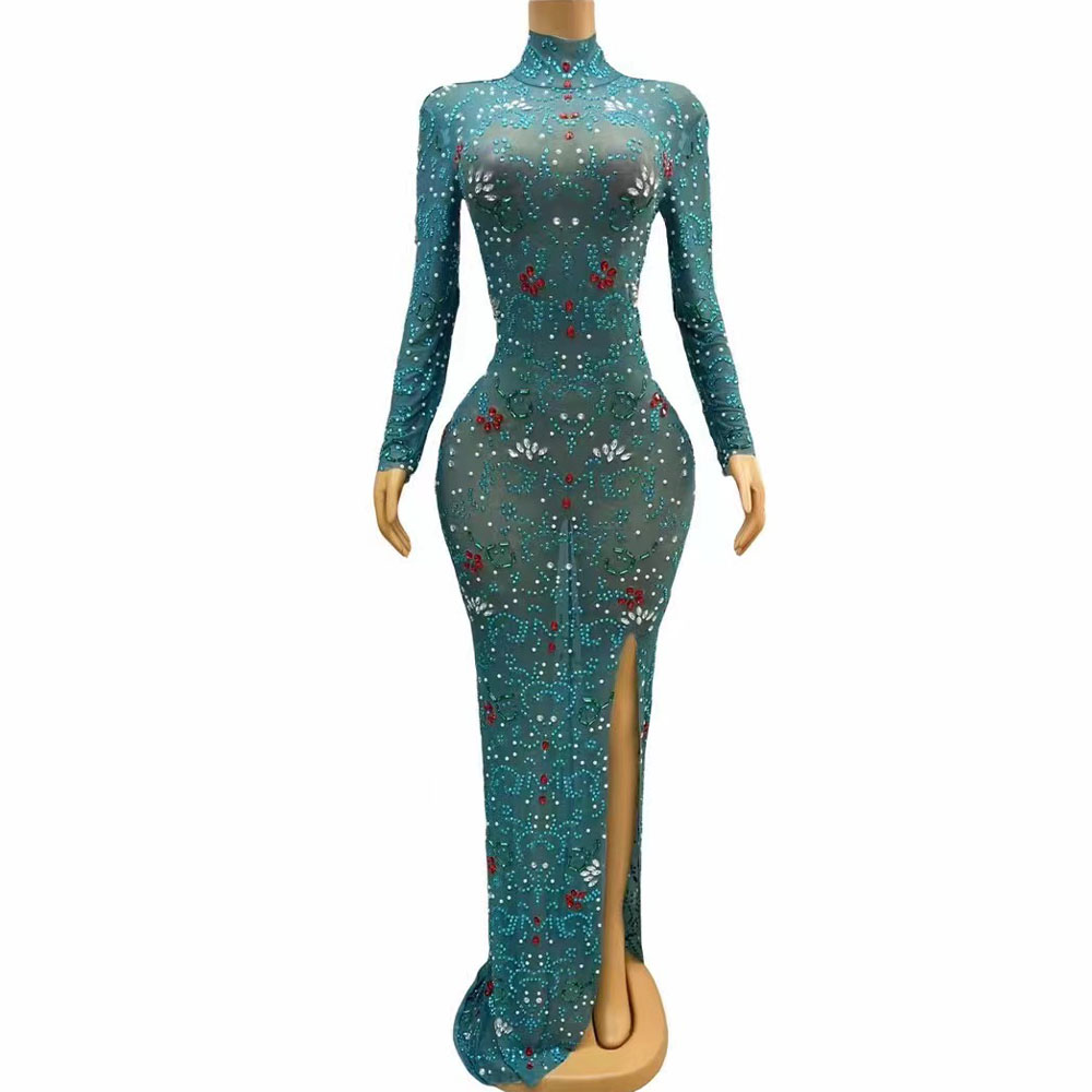 Women'S Green Formal Wear - Vestido de noche de lujo con