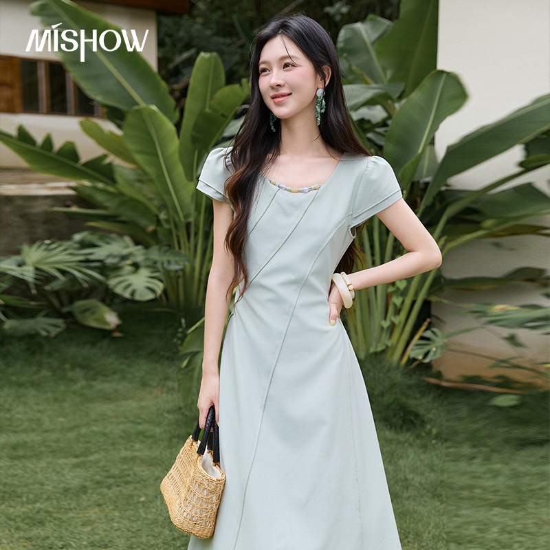 Vestido Midi Largo Verde para  - Women'S Green Formal Wear reseña y precio