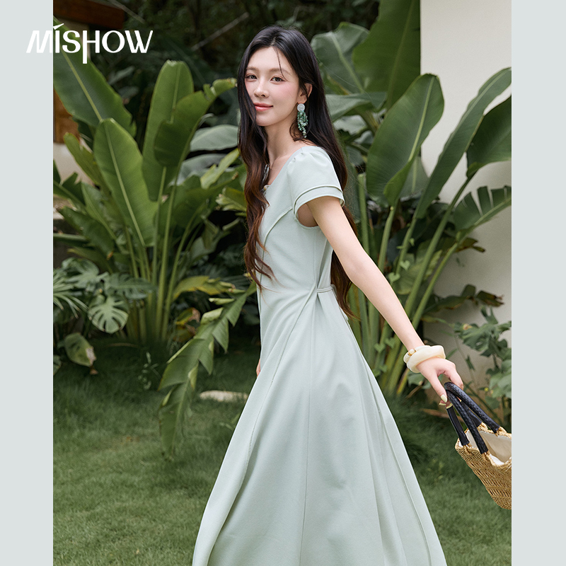 Vestido Midi Largo Verde para  - Women'S Green Formal Wear reseña y precio
