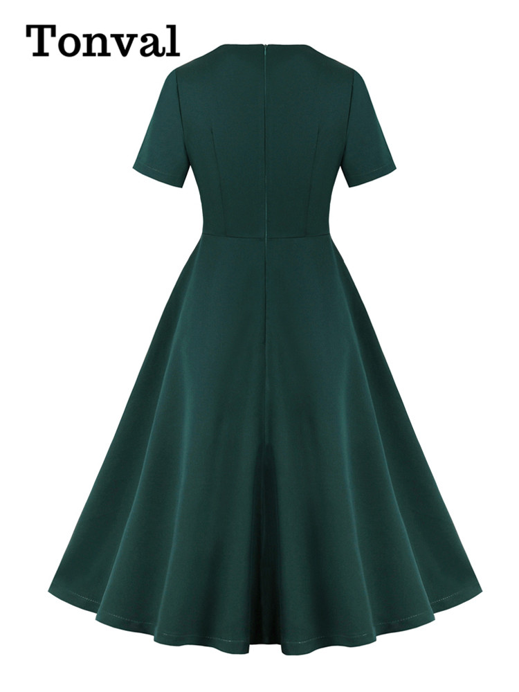 Tonval Sweetheart Neck fruncid - Women'S Green Formal Wear reseña y precio