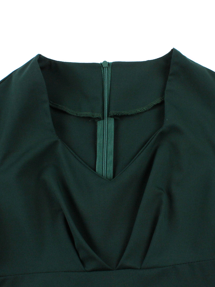 Tonval Sweetheart Neck fruncid - Women'S Green Formal Wear reseña y precio