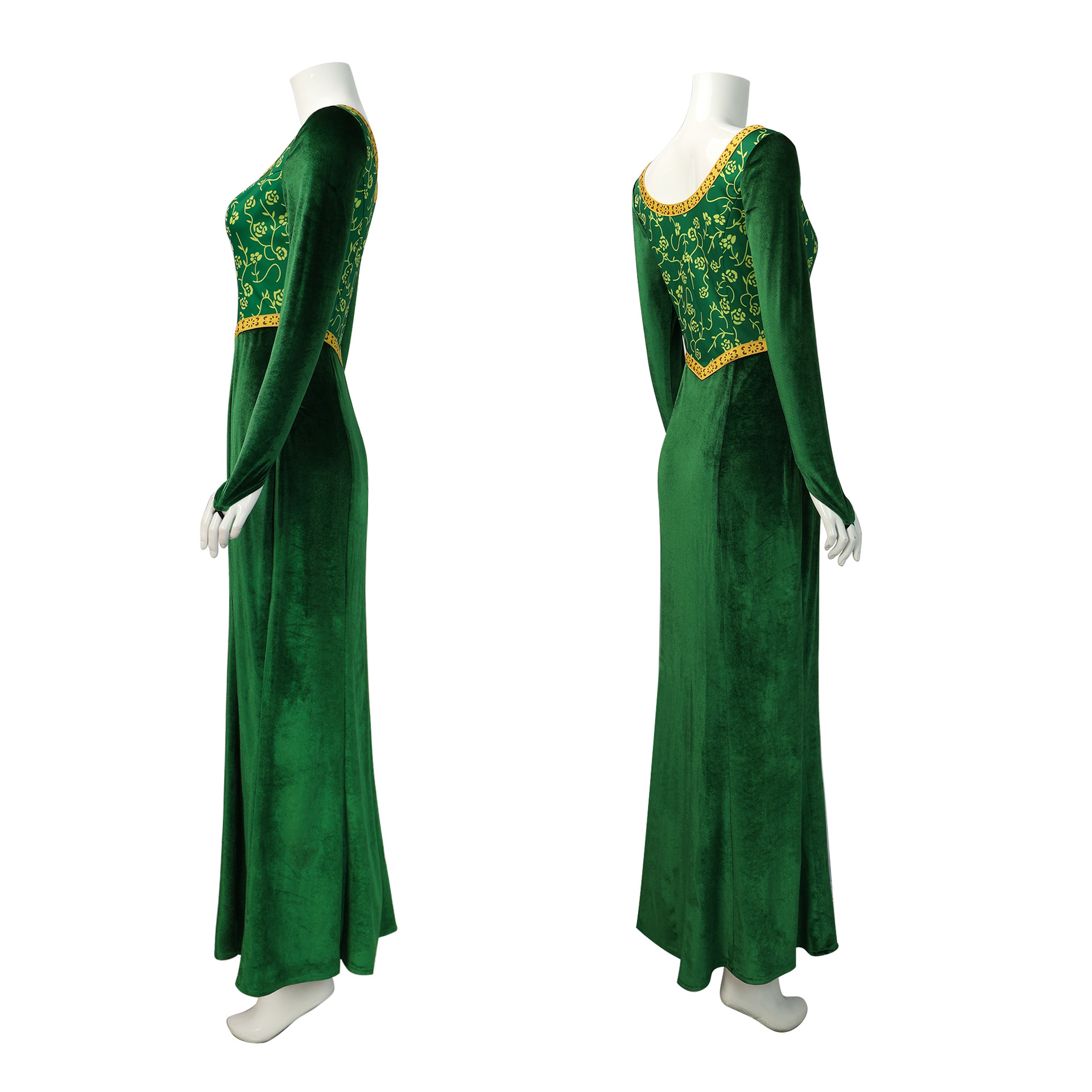 Nuevo Disfraz de Cosplay de la - Women'S Green Formal Wear reseña y precio