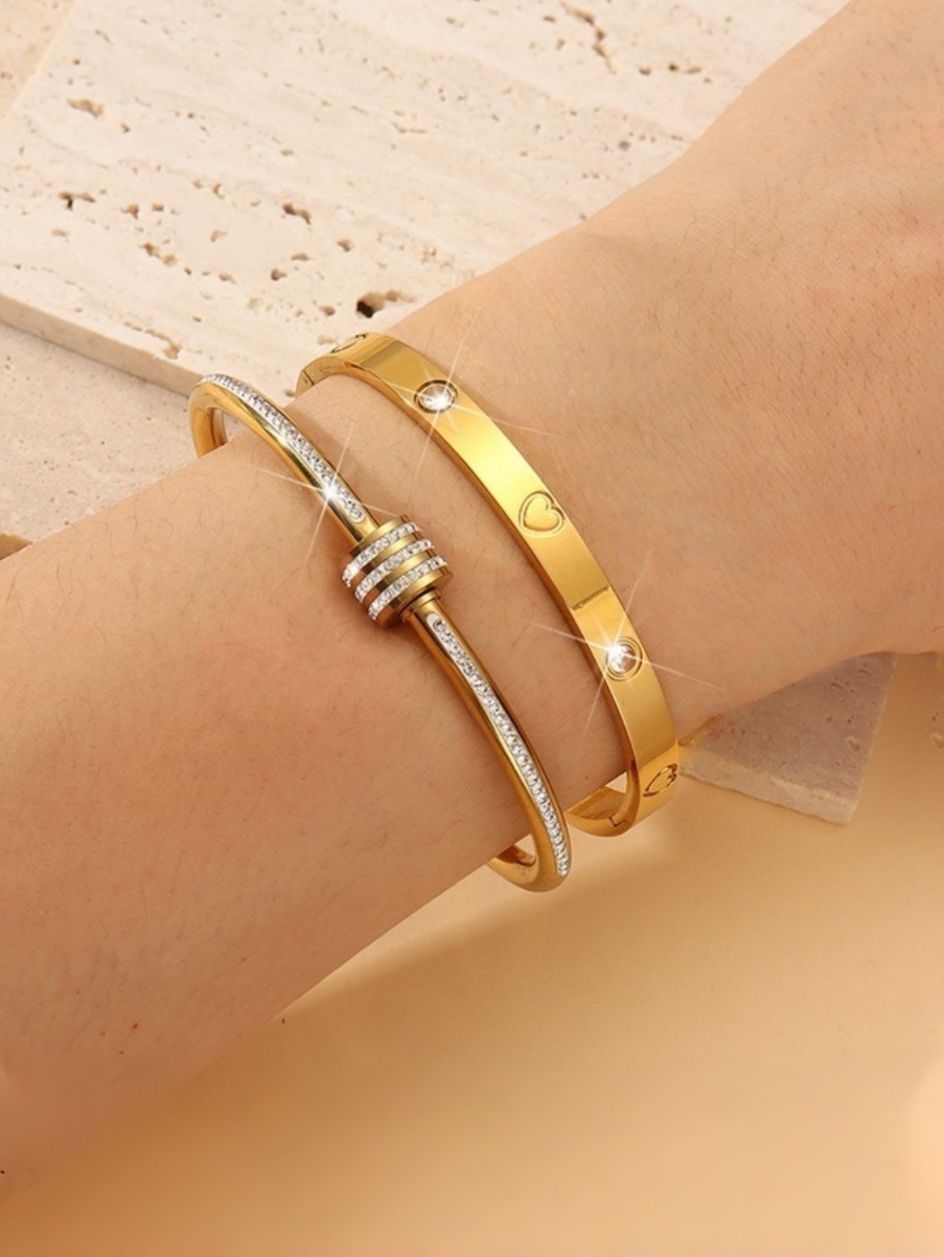Juego de 2 pulseras elegantes  - Women'S Holiday Formal Wear reseña y precio