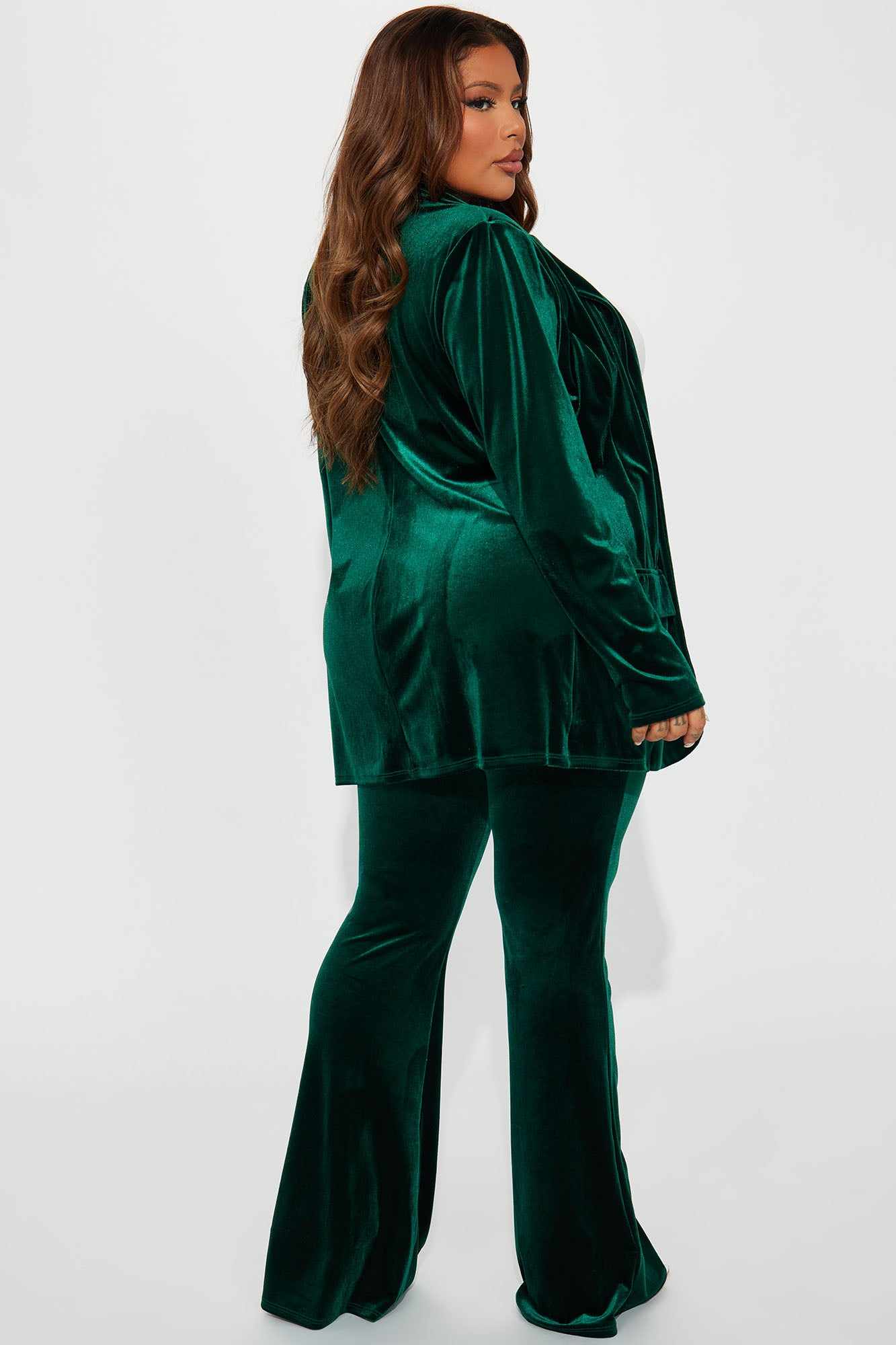 Trajes de pantalón de terciope - Women'S Green Formal Wear reseña y precio