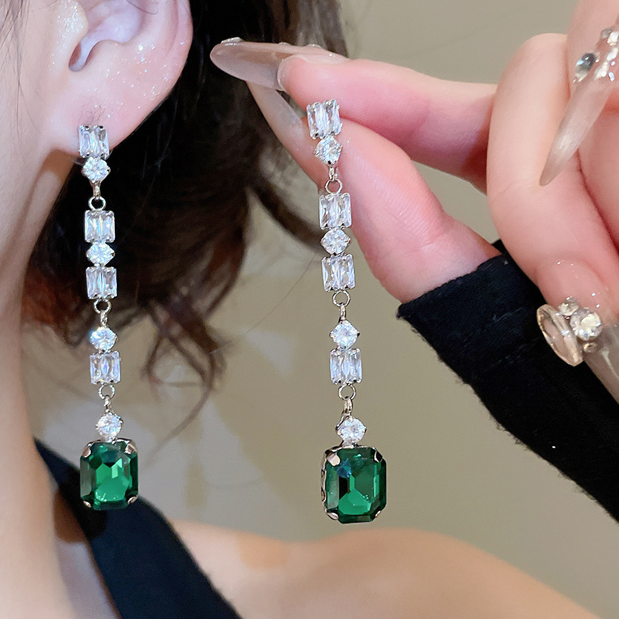 Pendientes Colgantes de Zircon - Women'S Green Formal Wear reseña y precio